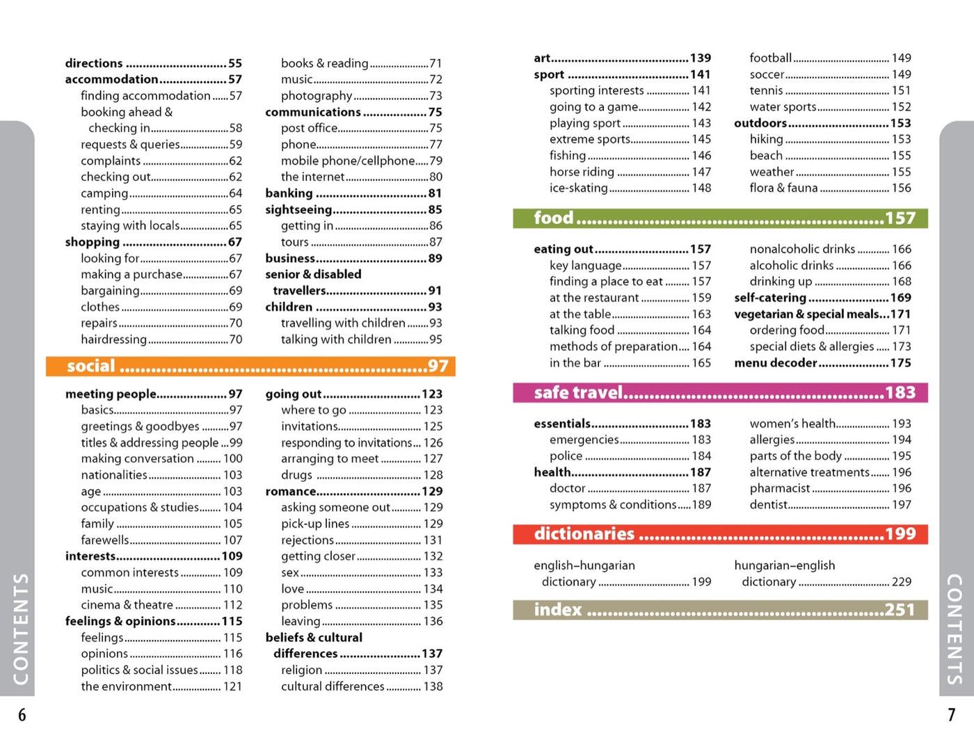 Lonely Planet Hungarian Phrasebook & Dictionary inside page 2