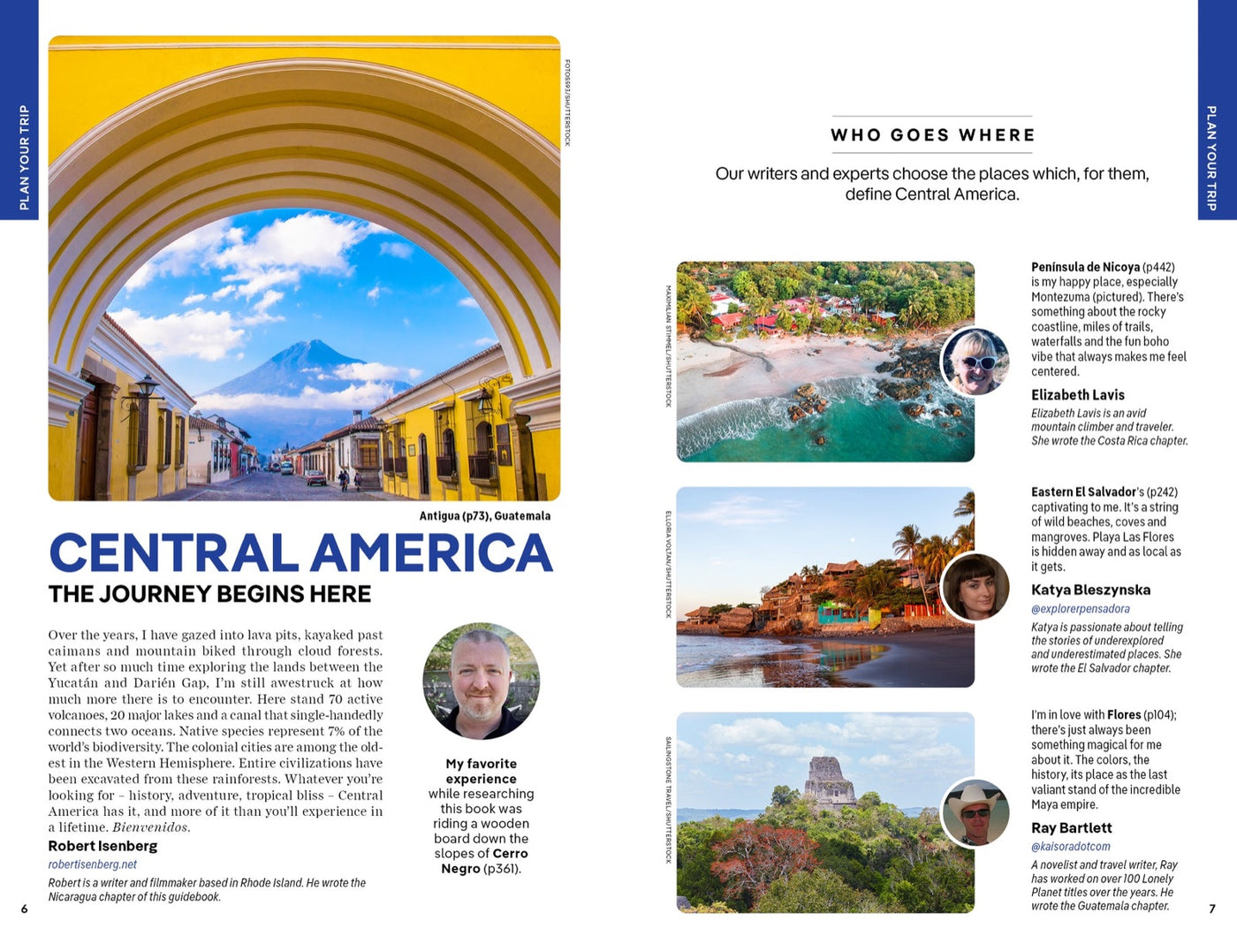 Lonely Planet Central America inside page 2