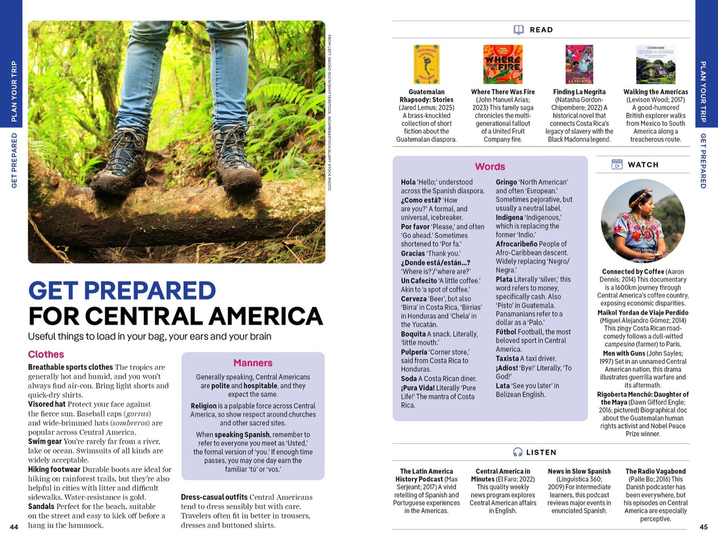 Lonely Planet Central America inside page 7