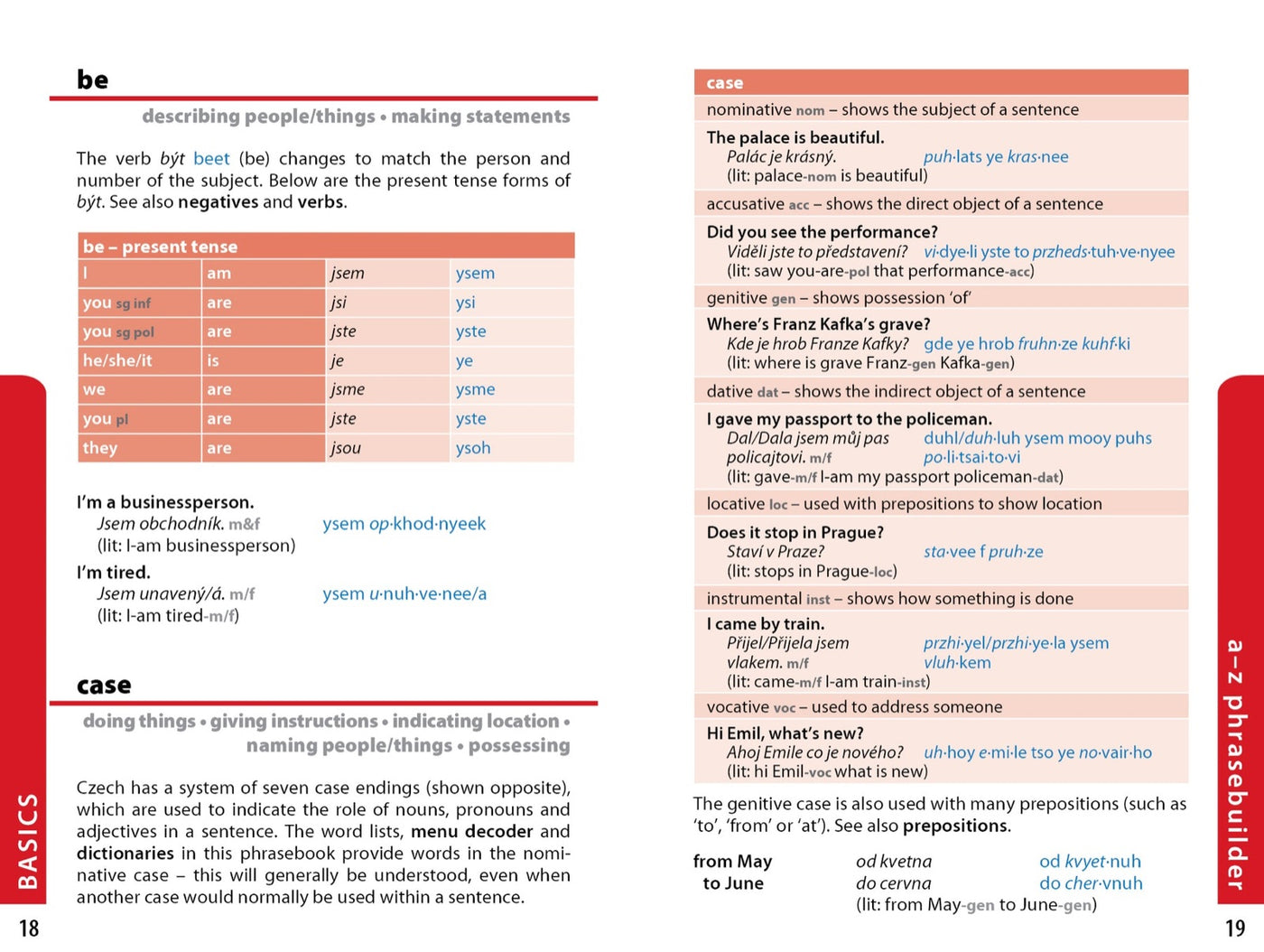 Lonely Planet Czech Phrasebook & Dictionary inside page 5