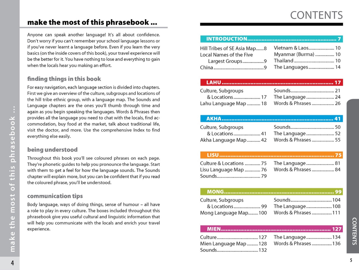 Lonely Planet Hill Tribes Phrasebook inside page 1