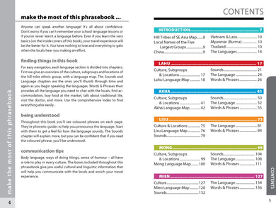 Lonely Planet Hill Tribes Phrasebook inside page 1