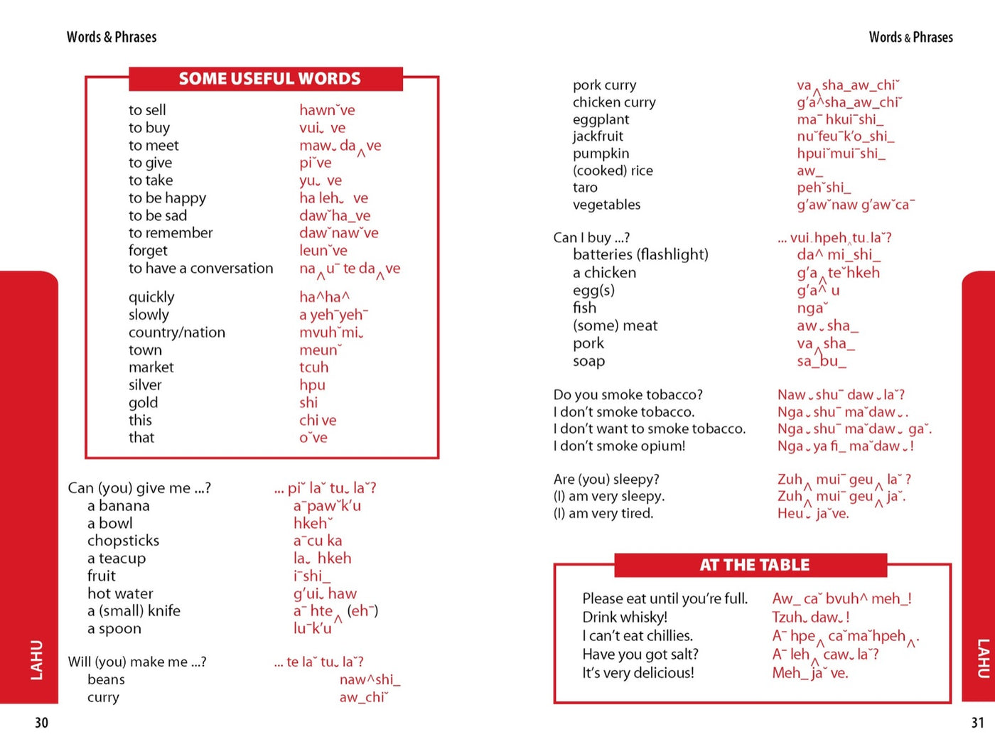 Lonely Planet Hill Tribes Phrasebook inside page 4