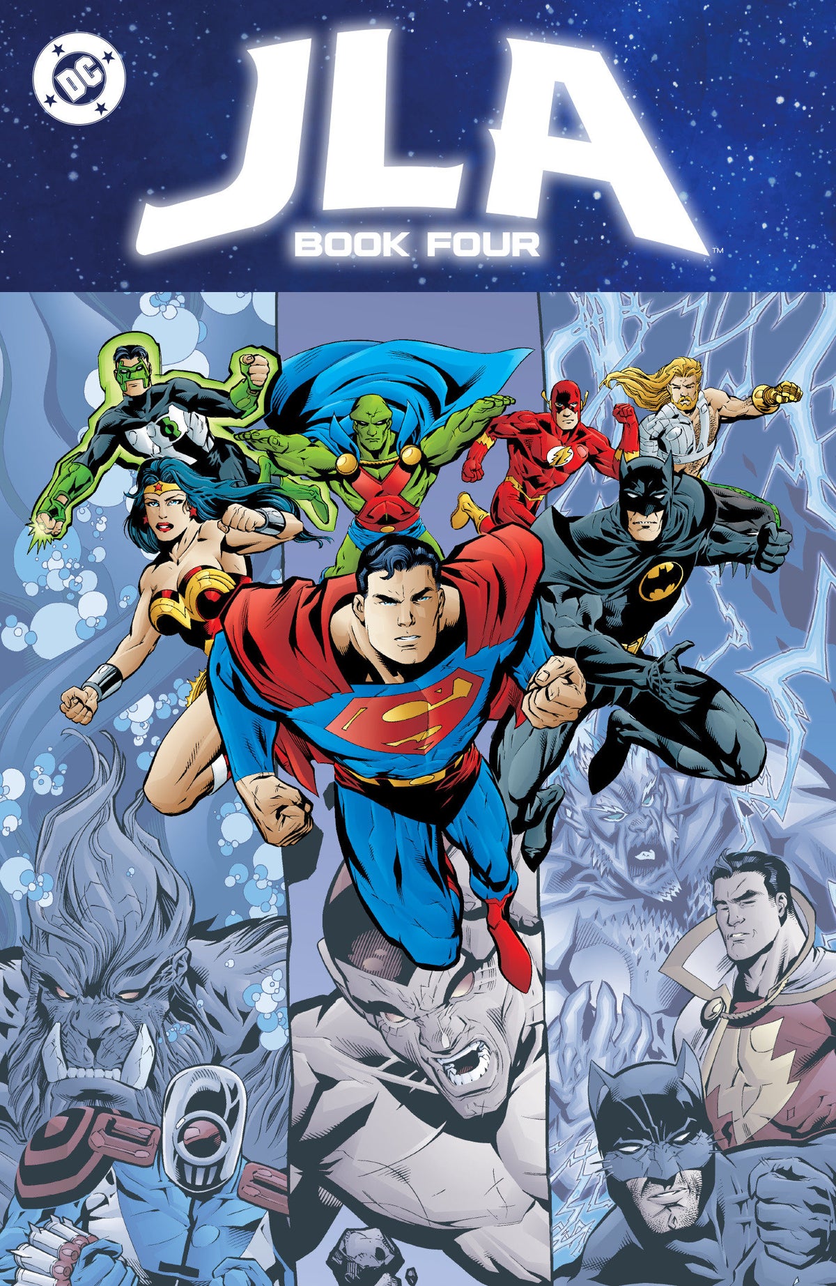 JLA Book Four cover (ISBN 9781799514503)