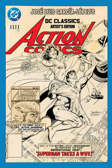 Jose Luis Garcia-Lopez's DC Classics Artist's Edition cover (ISBN 9781799516330)