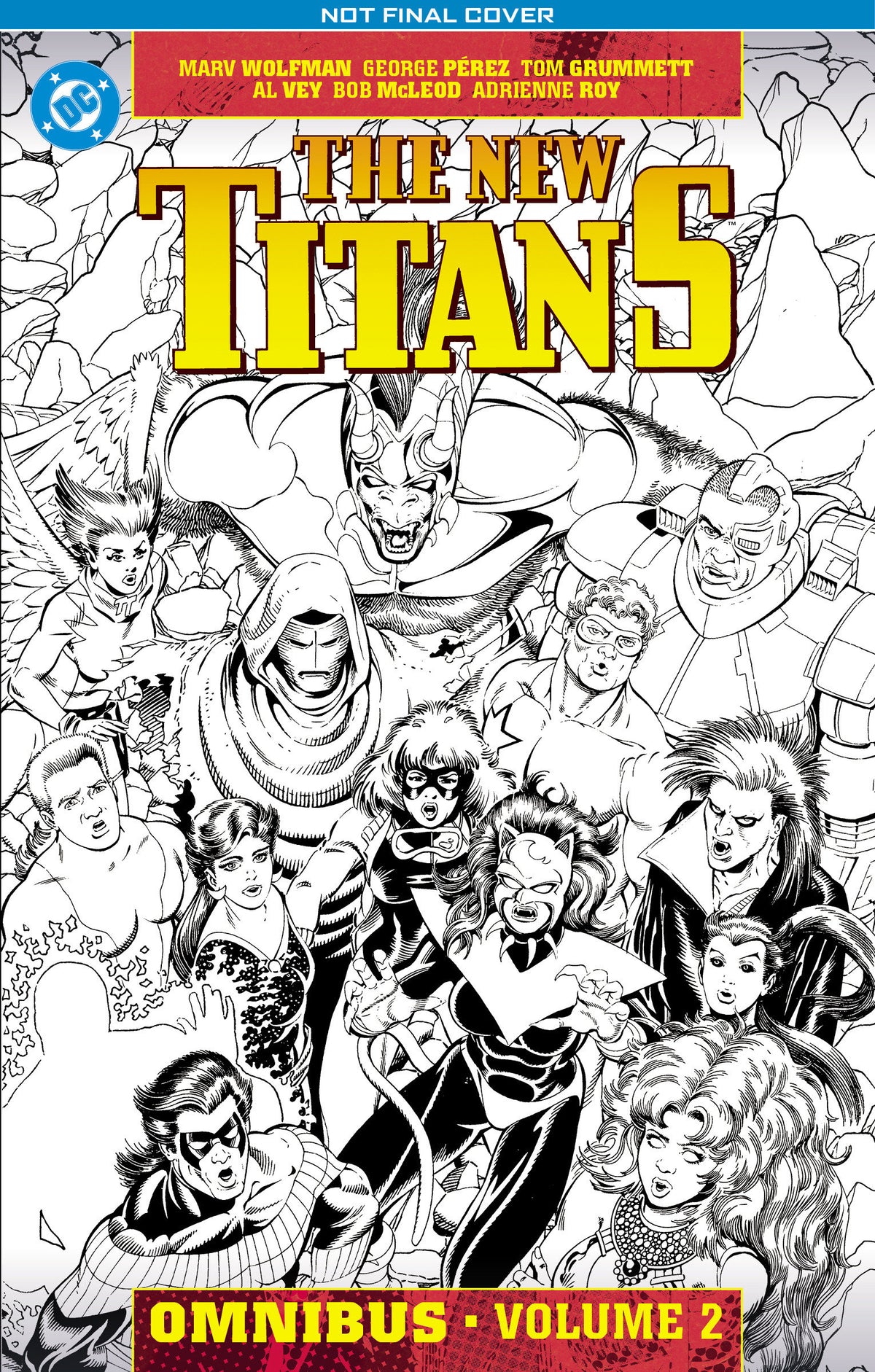 The New Titans Omnibus Vol. 2 cover (ISBN 9781799516583)