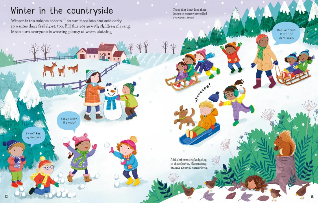 First Sticker Book Weather and Seasons GB - Paperback / softback