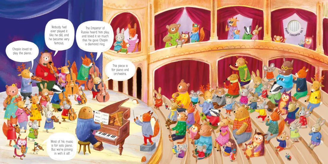 The Animal Orchestra Plays Chopin GB - Board book
