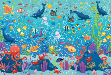 Usborne Book and Jigsaw Under the Sea Maze GB - Paperback / softback