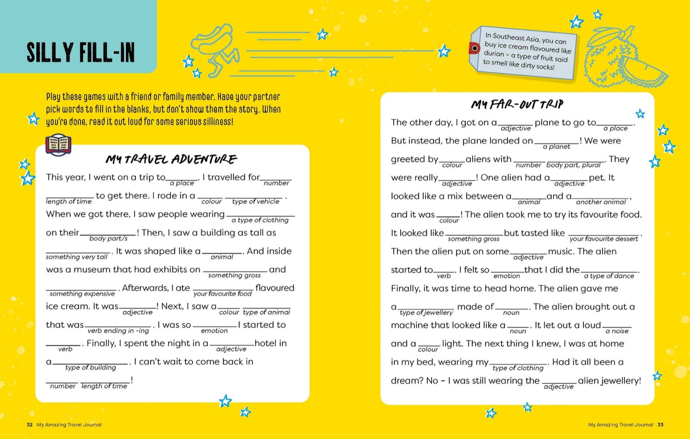 Lonely Planet My Amazing Travel Journal inside page 7