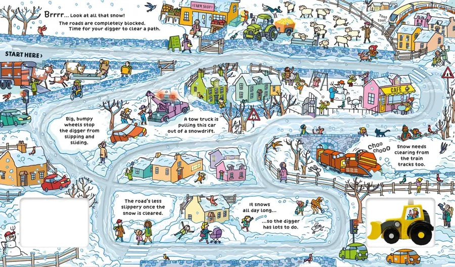 Wind-up Digger GB - Board book