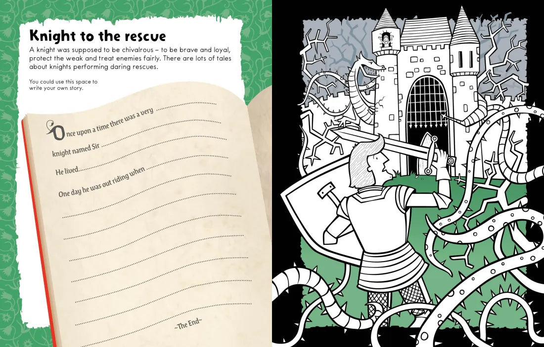 Knights and Castles Colouring and Activity Book GB - Paperback / softback