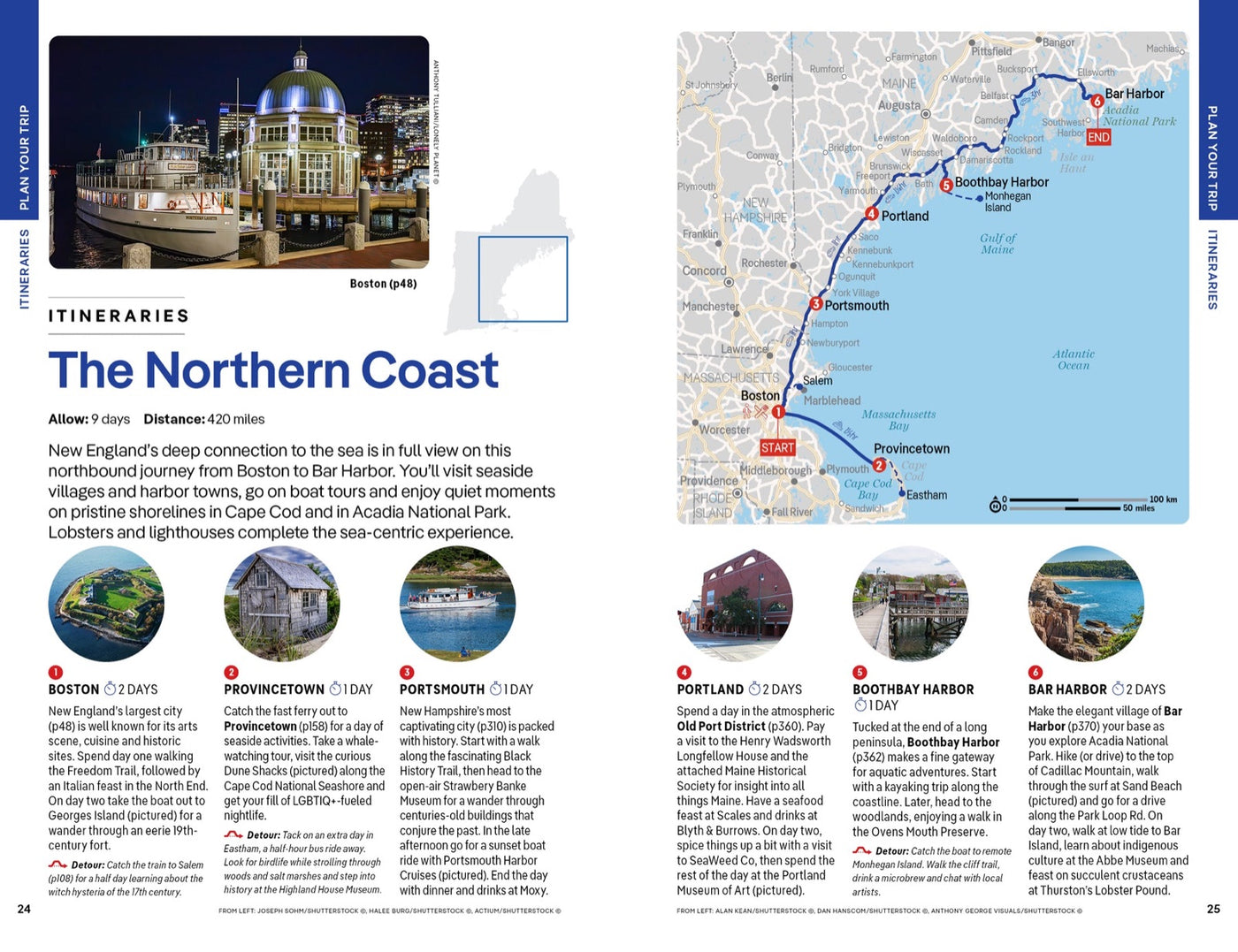 Lonely Planet New England inside page 5