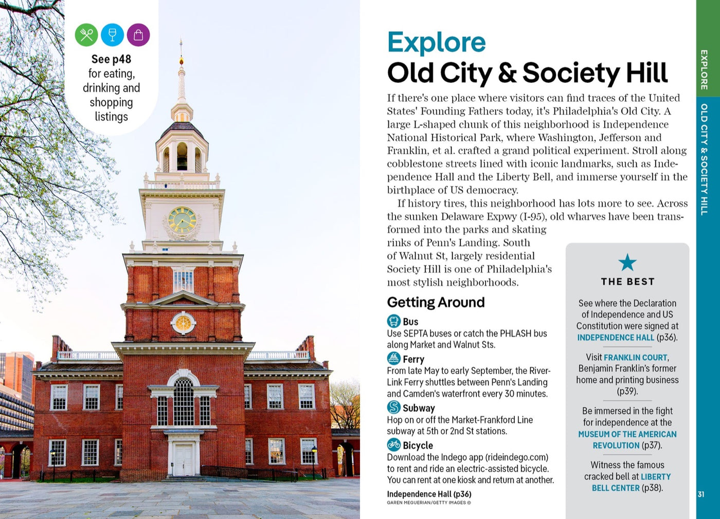 Lonely Planet Pocket Philadelphia inside page 9