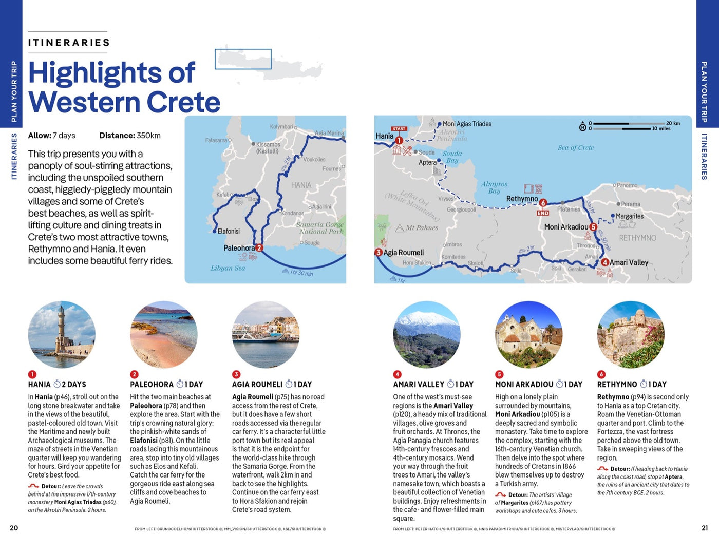 Lonely Planet Crete inside page 5