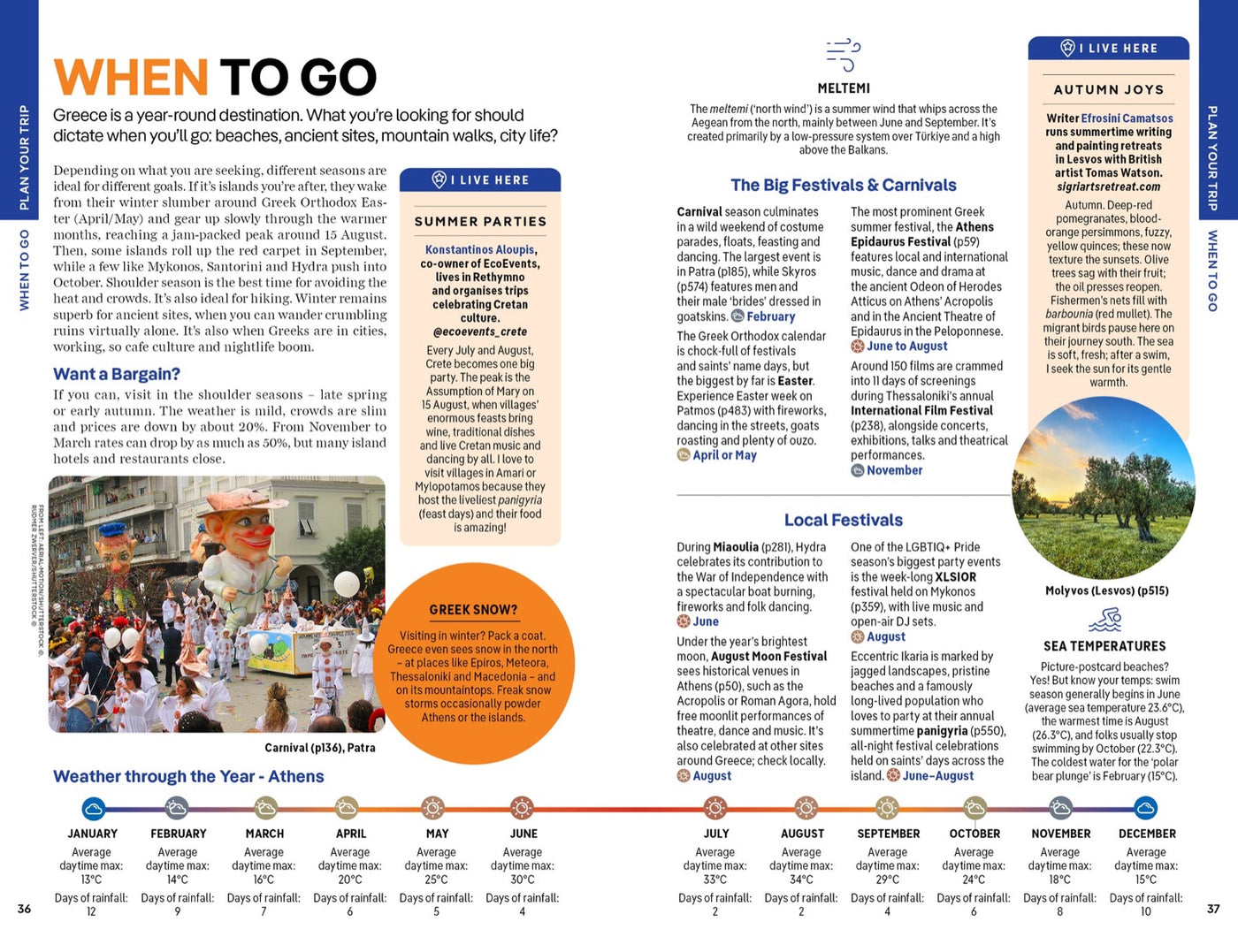 Lonely Planet Greece inside page 6