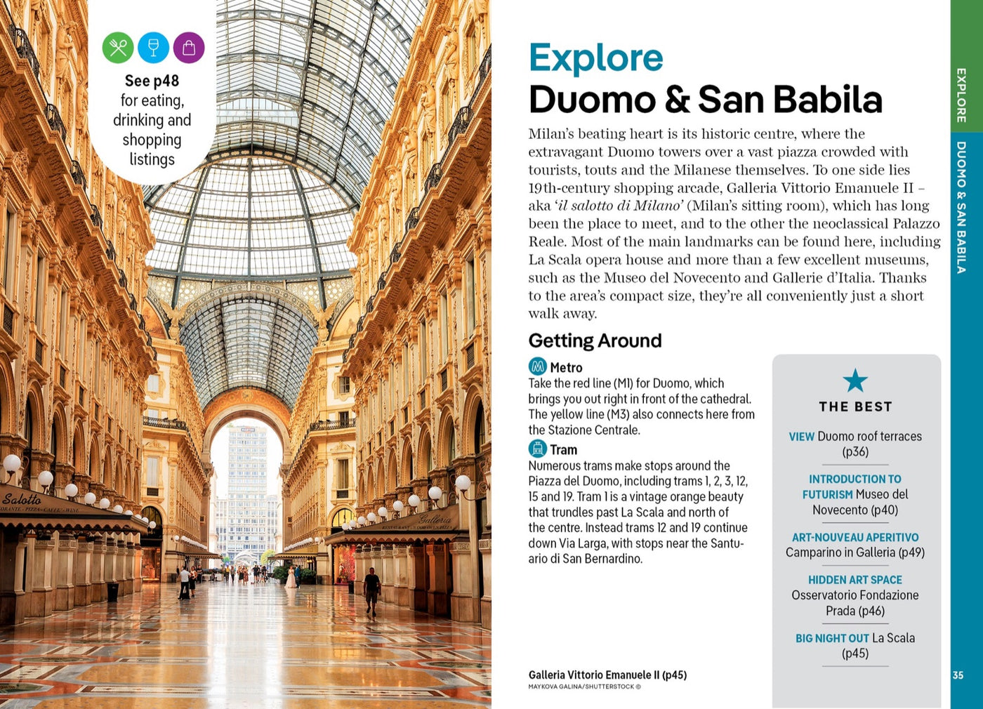 Lonely Planet Pocket Milan inside page 10