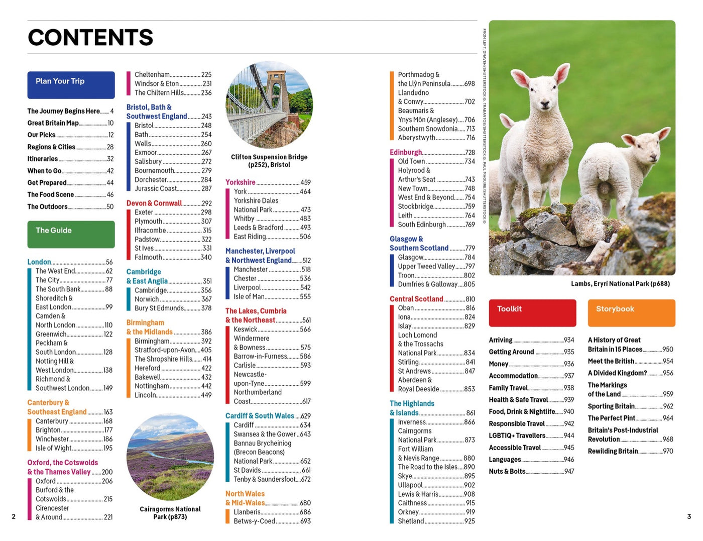 Lonely Planet Great Britain inside page 1