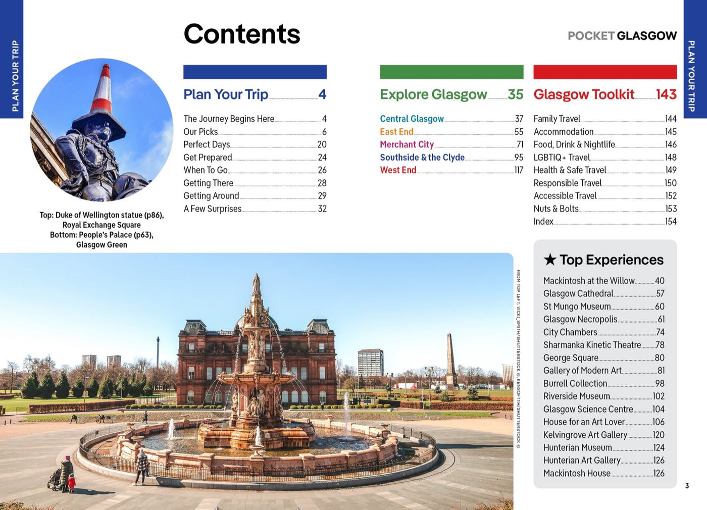 Lonely Planet Pocket Glasgow inside page 1