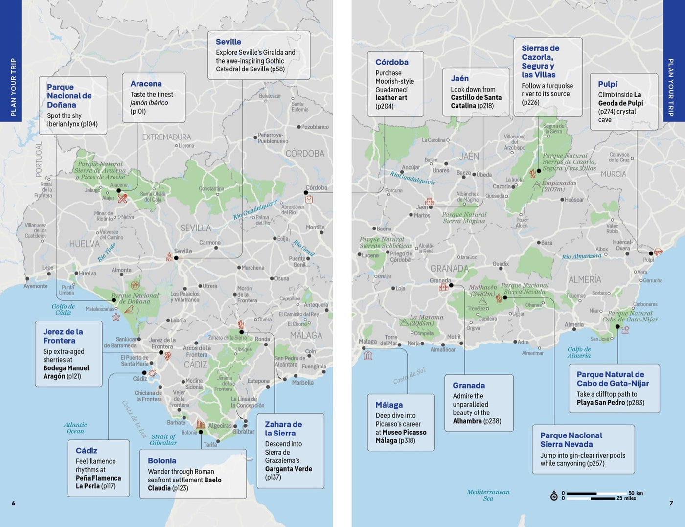 Lonely Planet Andalucia inside page 3