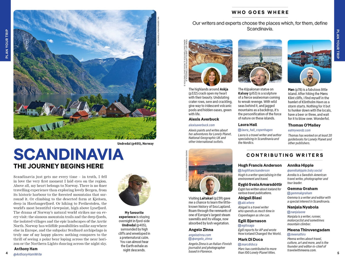 Lonely Planet Scandinavia inside page 2