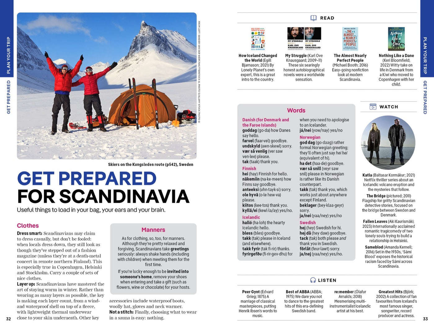Lonely Planet Scandinavia inside page 7