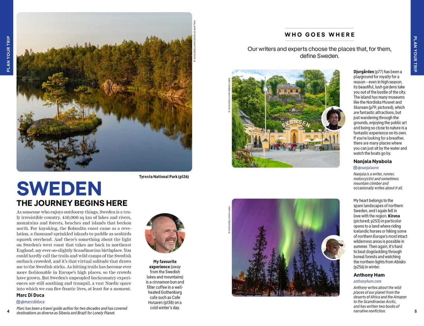 Lonely Planet Sweden inside page 2