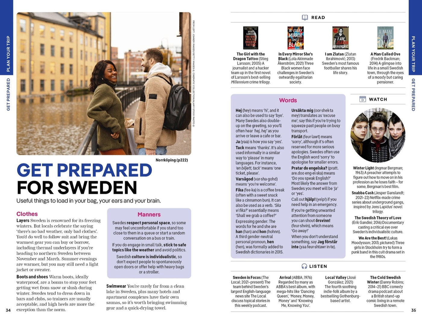 Lonely Planet Sweden inside page 7