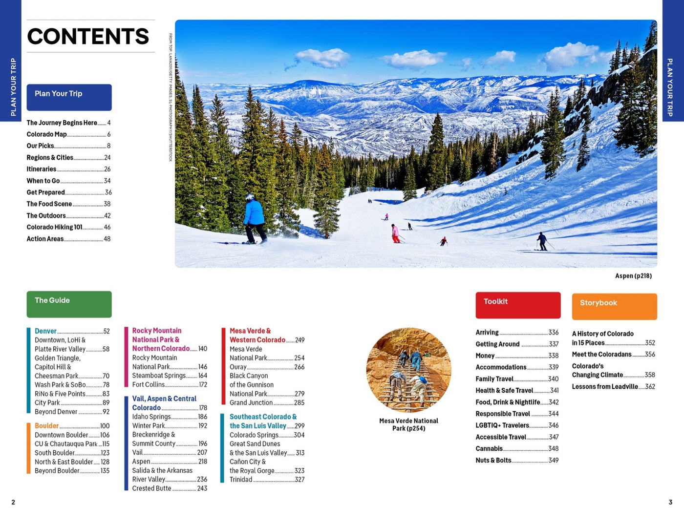 Lonely Planet Colorado inside page 1