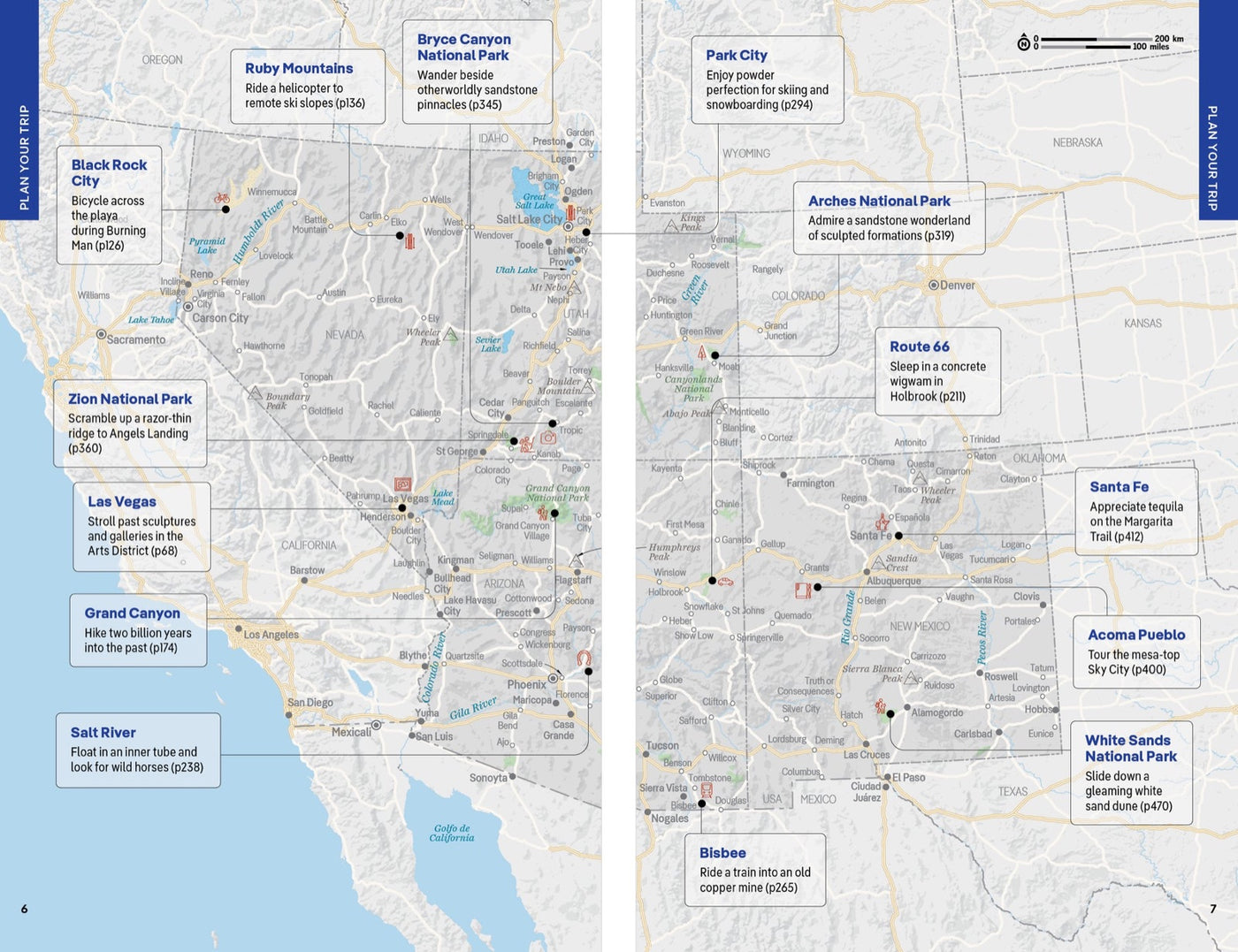 Lonely Planet Southwest USA inside page 3