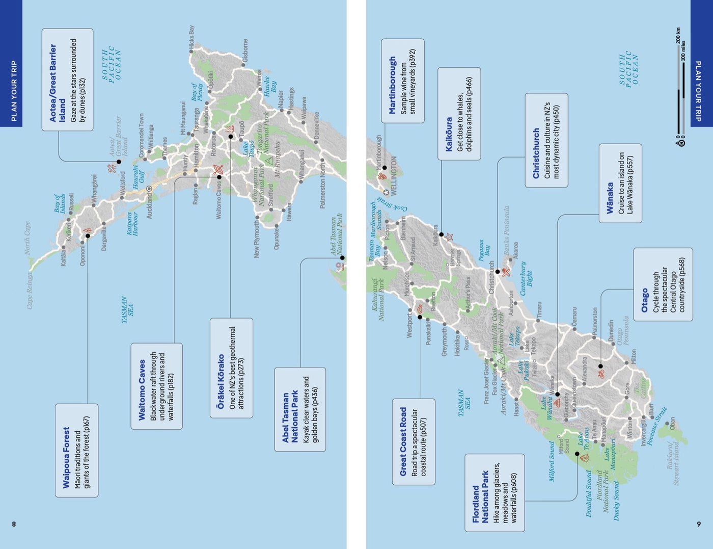 Lonely Planet New Zealand inside page 3