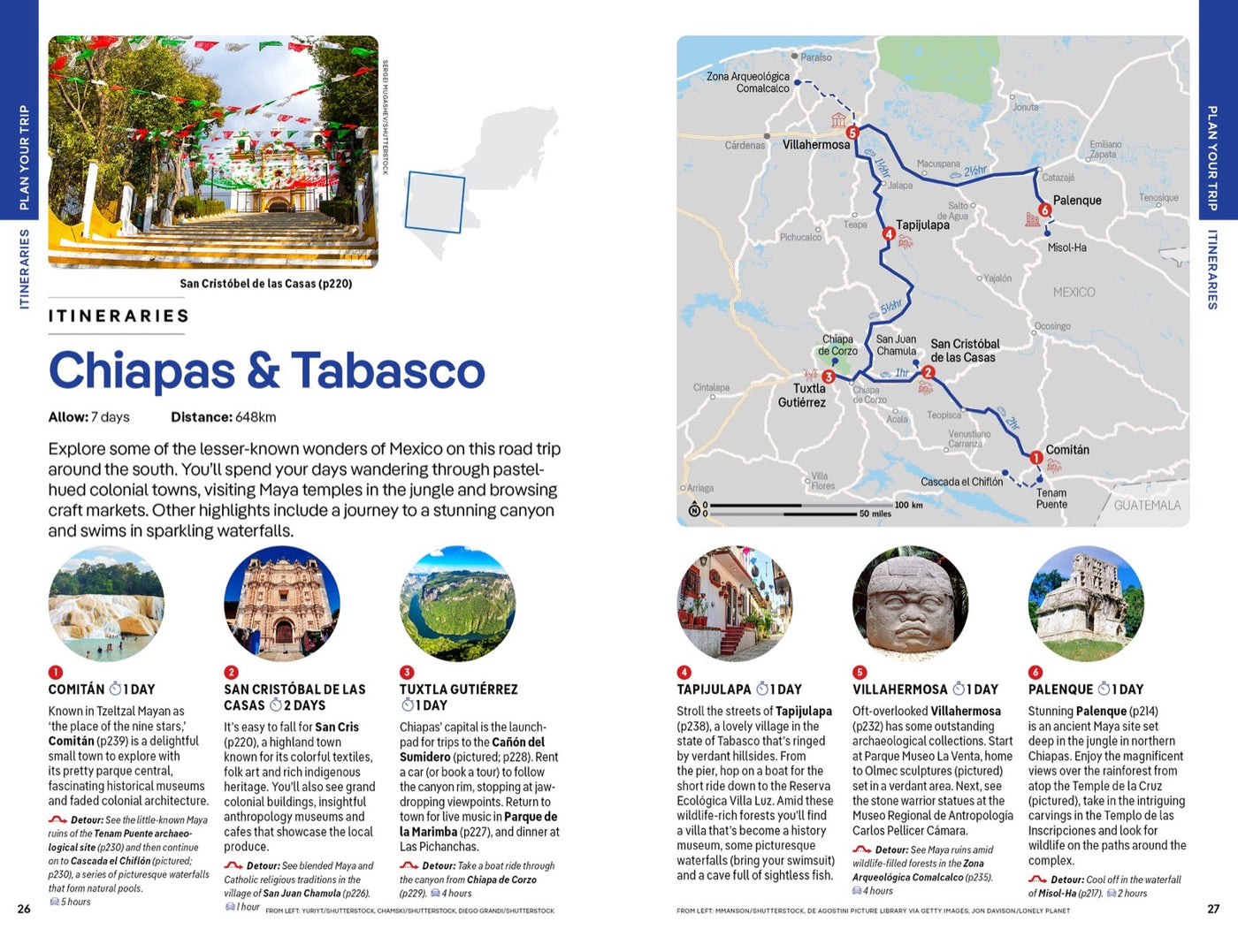 Lonely Planet Cancun, Cozumel & the Yucatan inside page 5