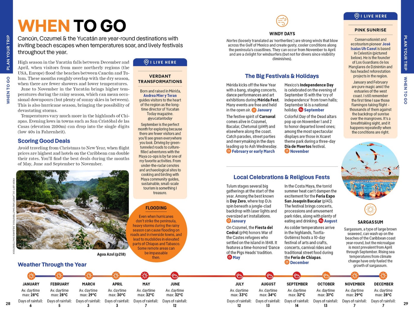 Lonely Planet Cancun, Cozumel & the Yucatan inside page 6