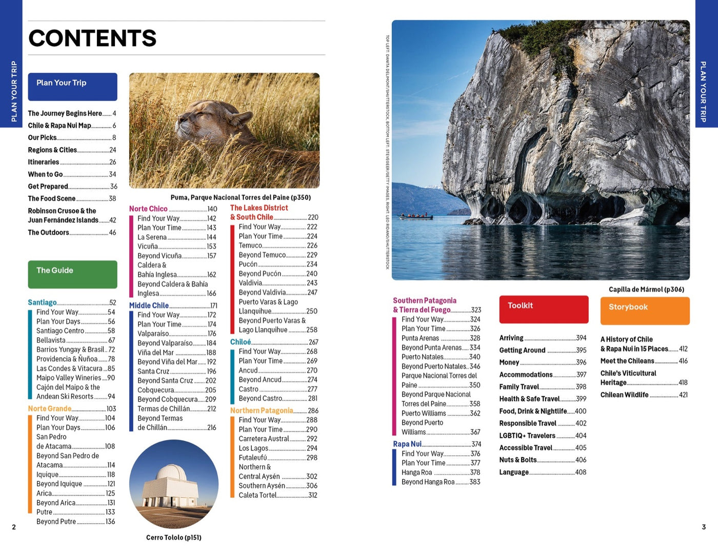 Lonely Planet Chile & Rapa Nui (Easter Island) inside page 1