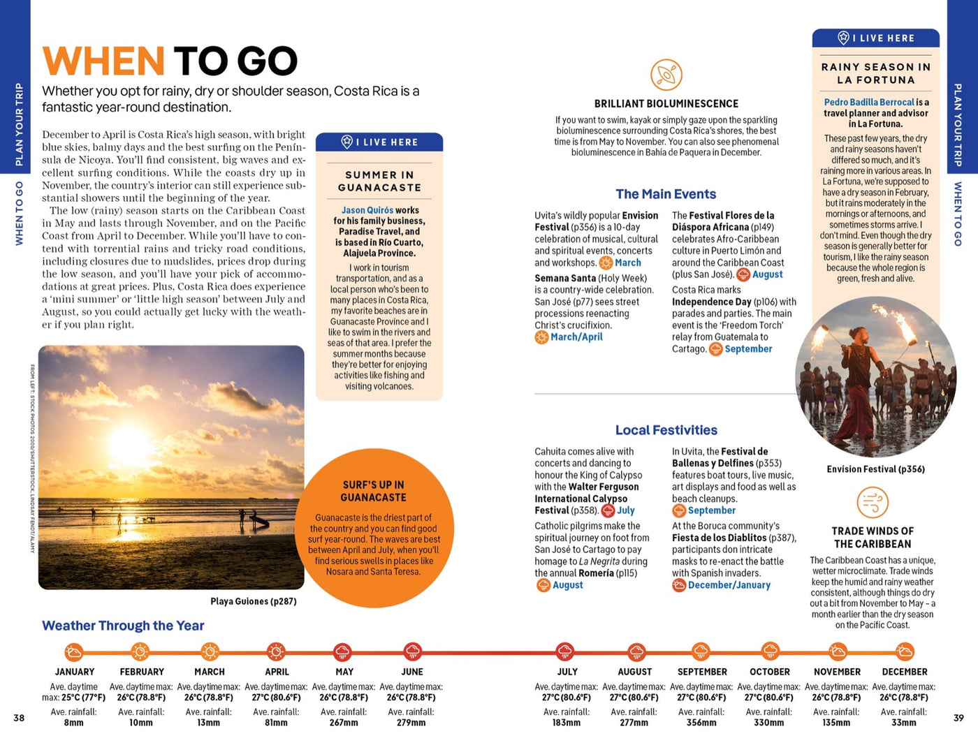 Lonely Planet Costa Rica inside page 6