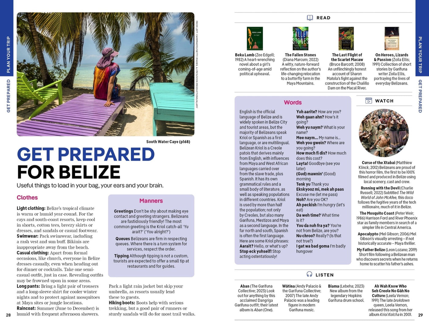 Lonely Planet Belize inside page 7