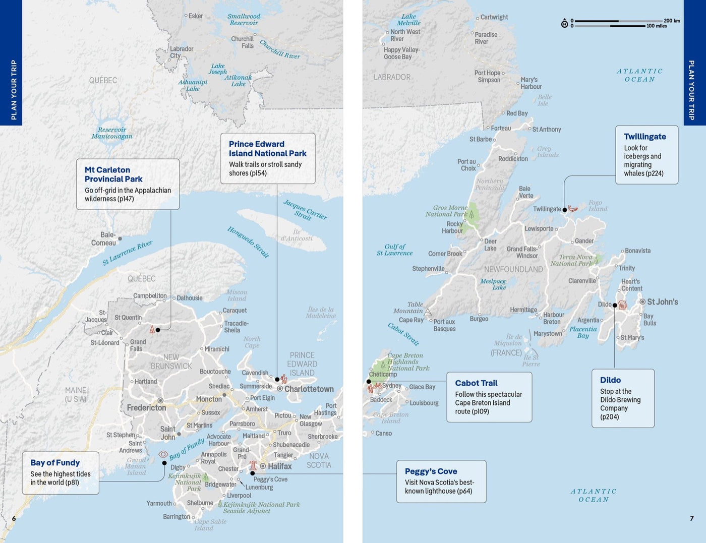 Lonely Planet Atlantic Canada inside page 2