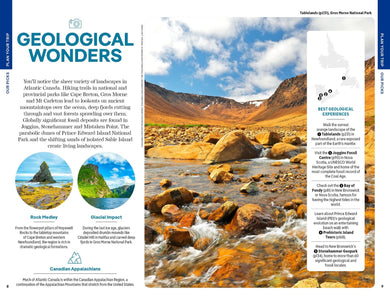 Lonely Planet Atlantic Canada inside page 3