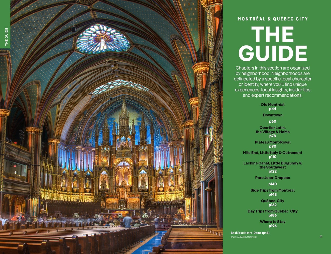 Lonely Planet Montreal & Quebec City inside page 7