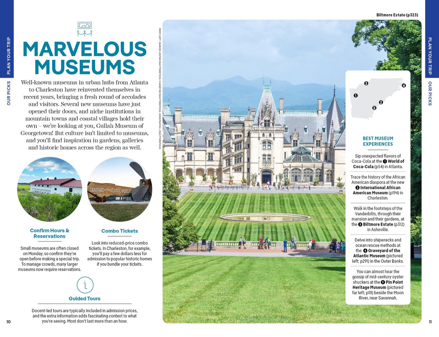 Lonely Planet Georgia & the Carolinas inside page 4