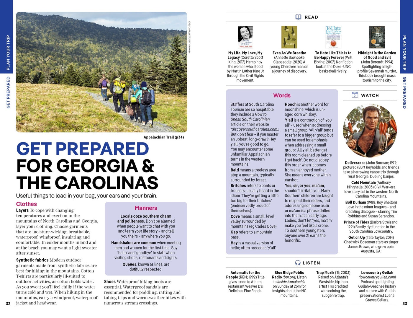 Lonely Planet Georgia & the Carolinas inside page 7
