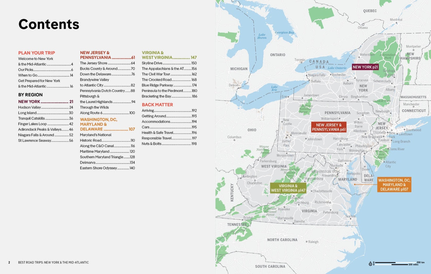 Lonely Planet Best Road Trips New York & the Mid-Atlantic inside page 1