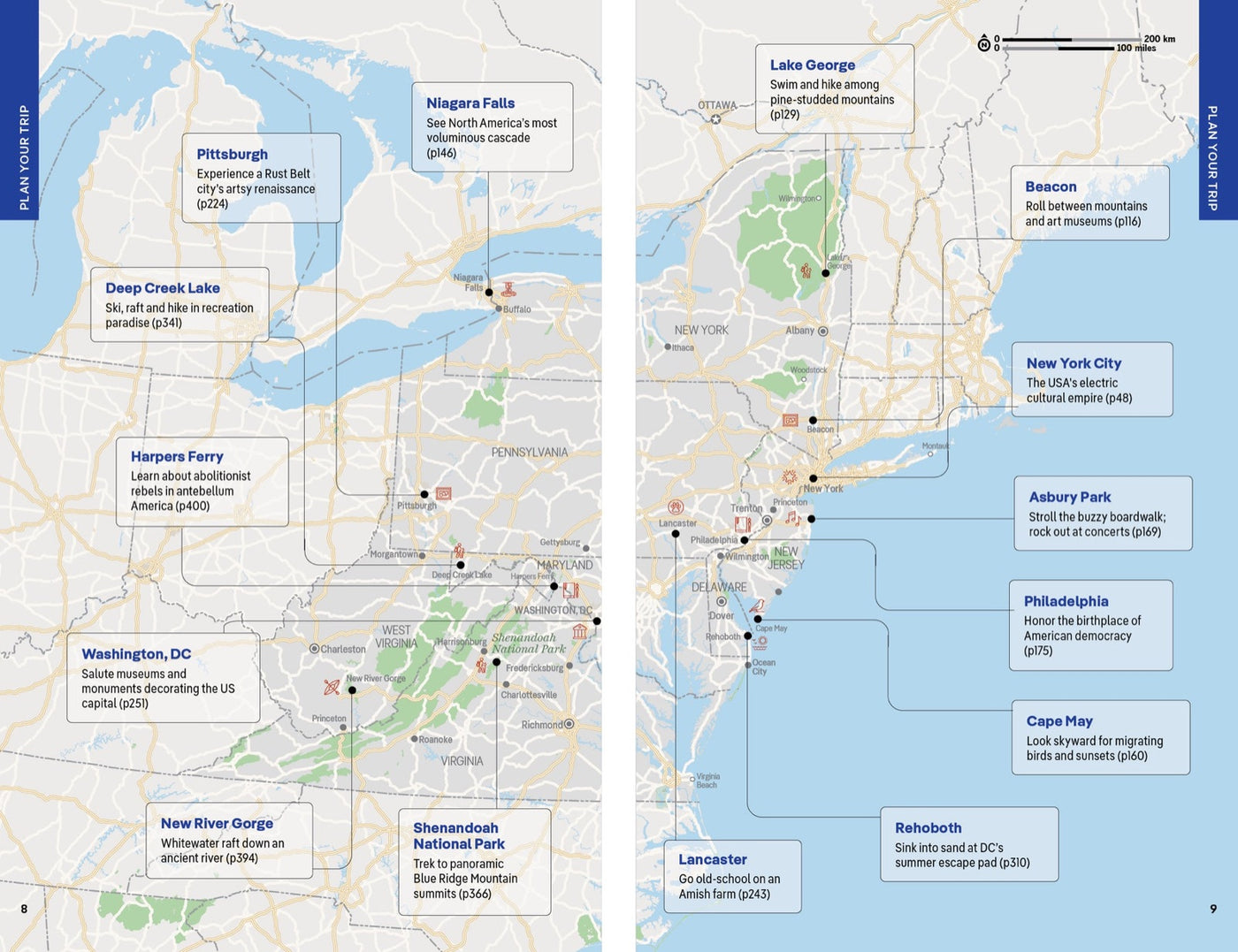 Lonely Planet New York & the Mid-Atlantic inside page 3