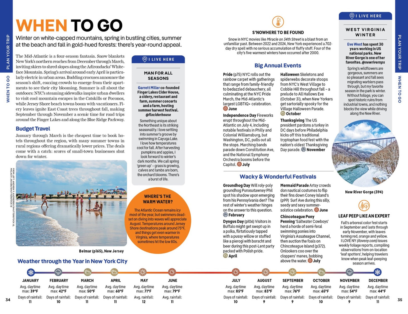 Lonely Planet New York & the Mid-Atlantic inside page 6
