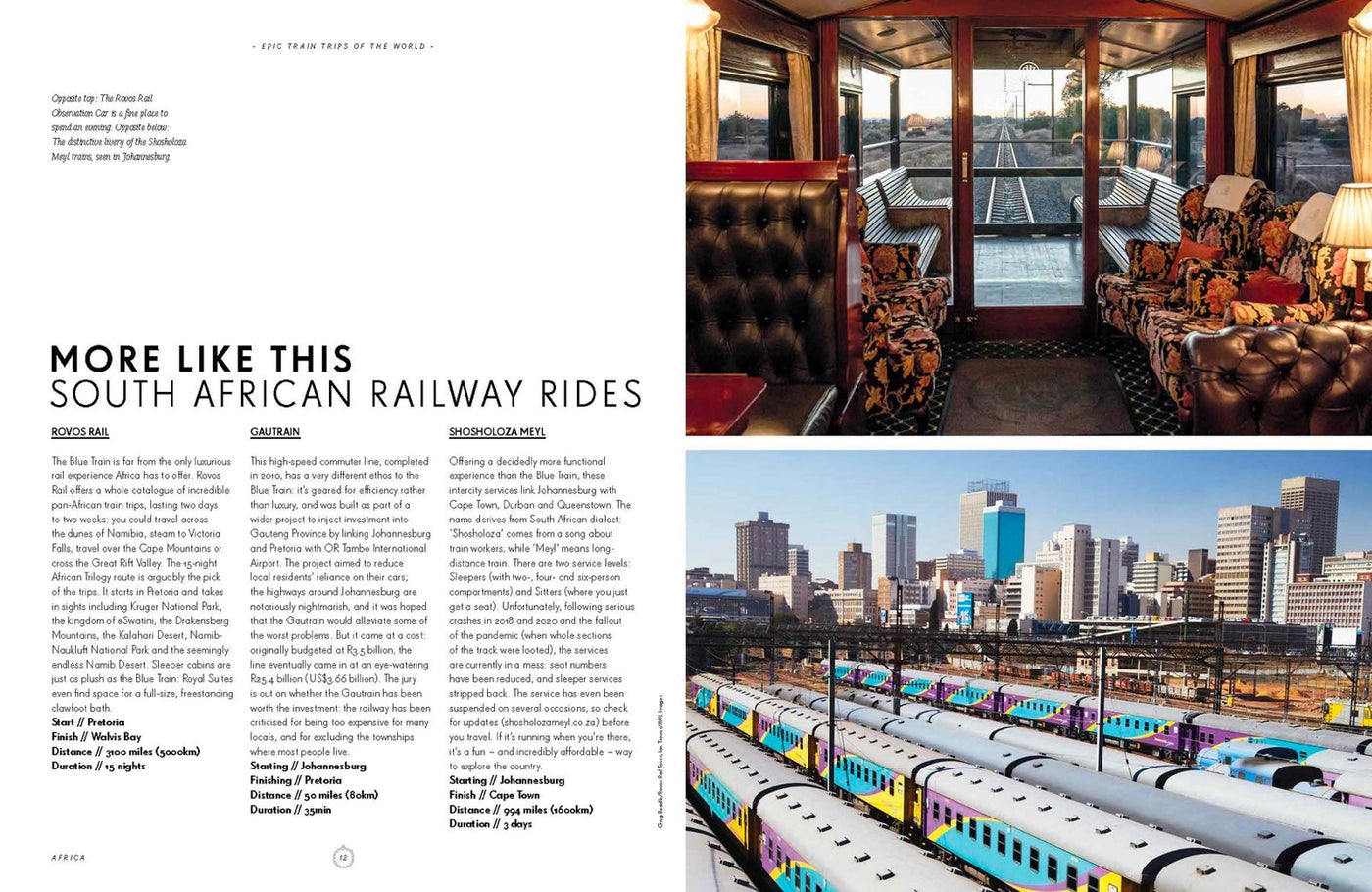 Lonely Planet Epic Train Trips of the World inside page 4