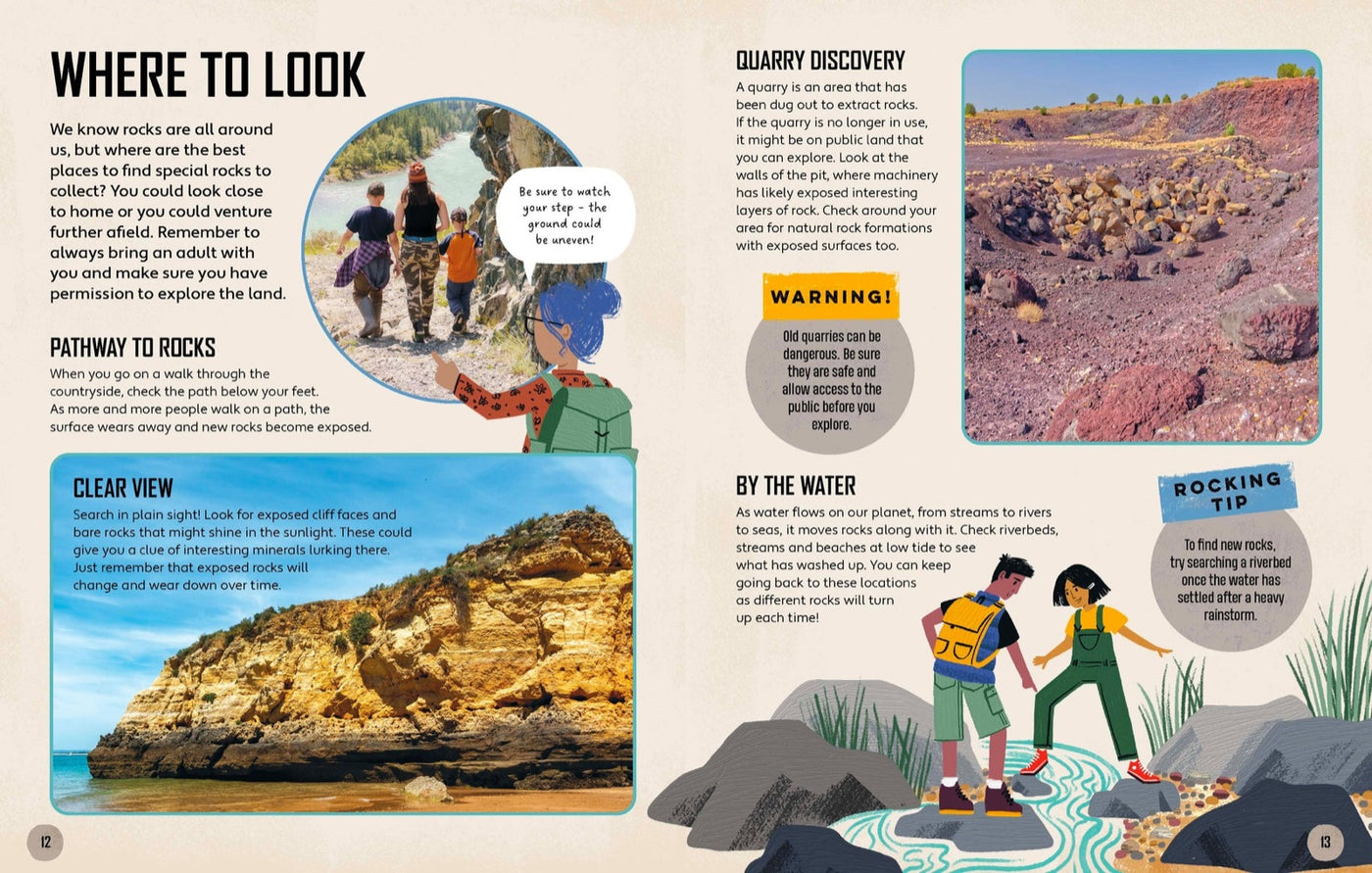 Lonely Planet Kids Let's Go Rock Collecting inside page 4