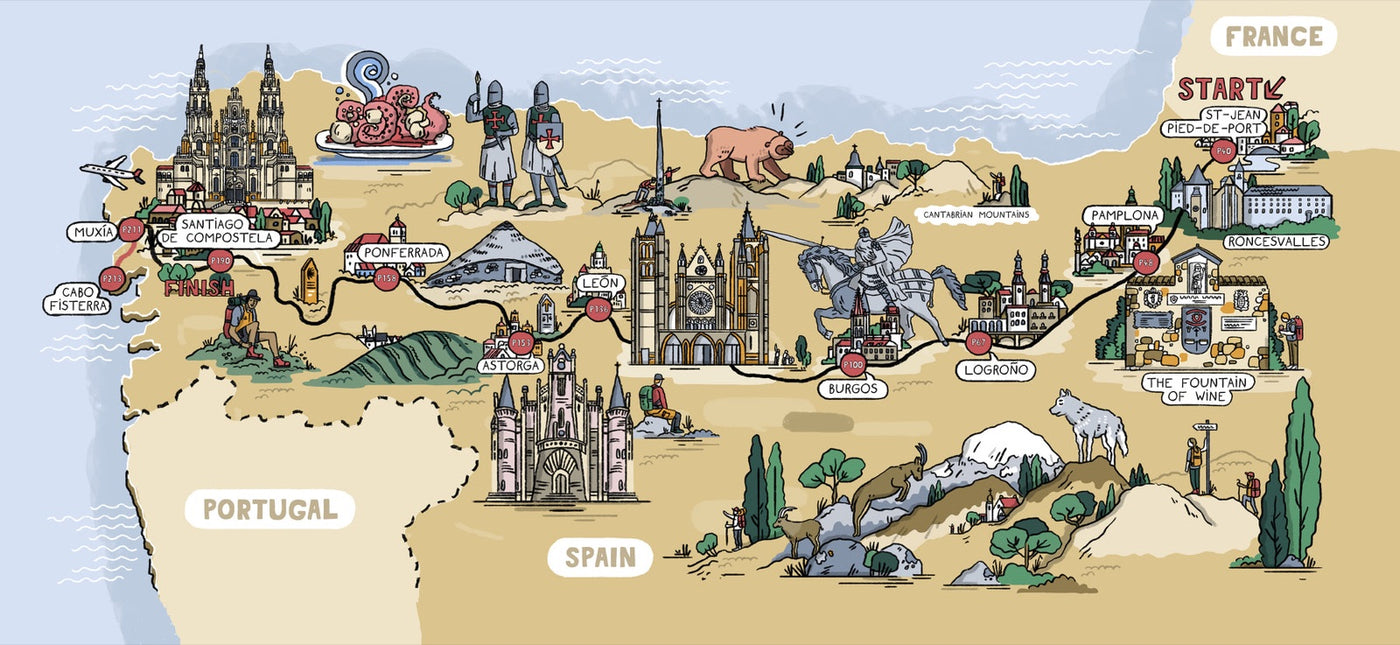 Lonely Planet Journey Camino de Santiago inside page 2