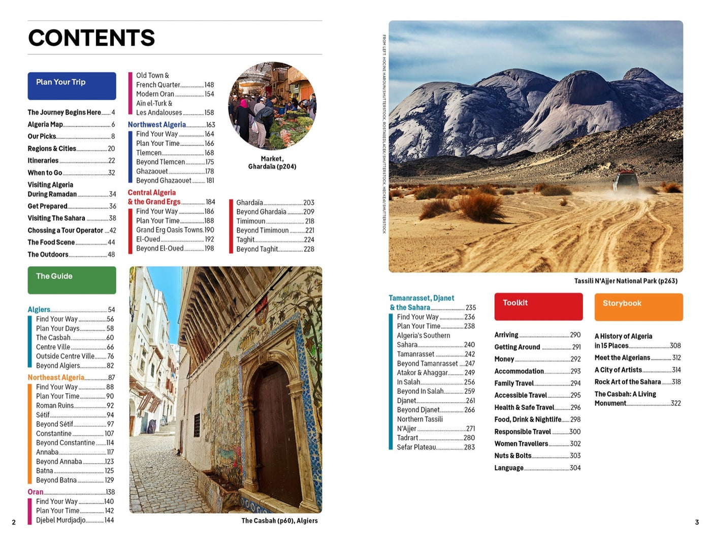 Lonely Planet Algeria inside page 1