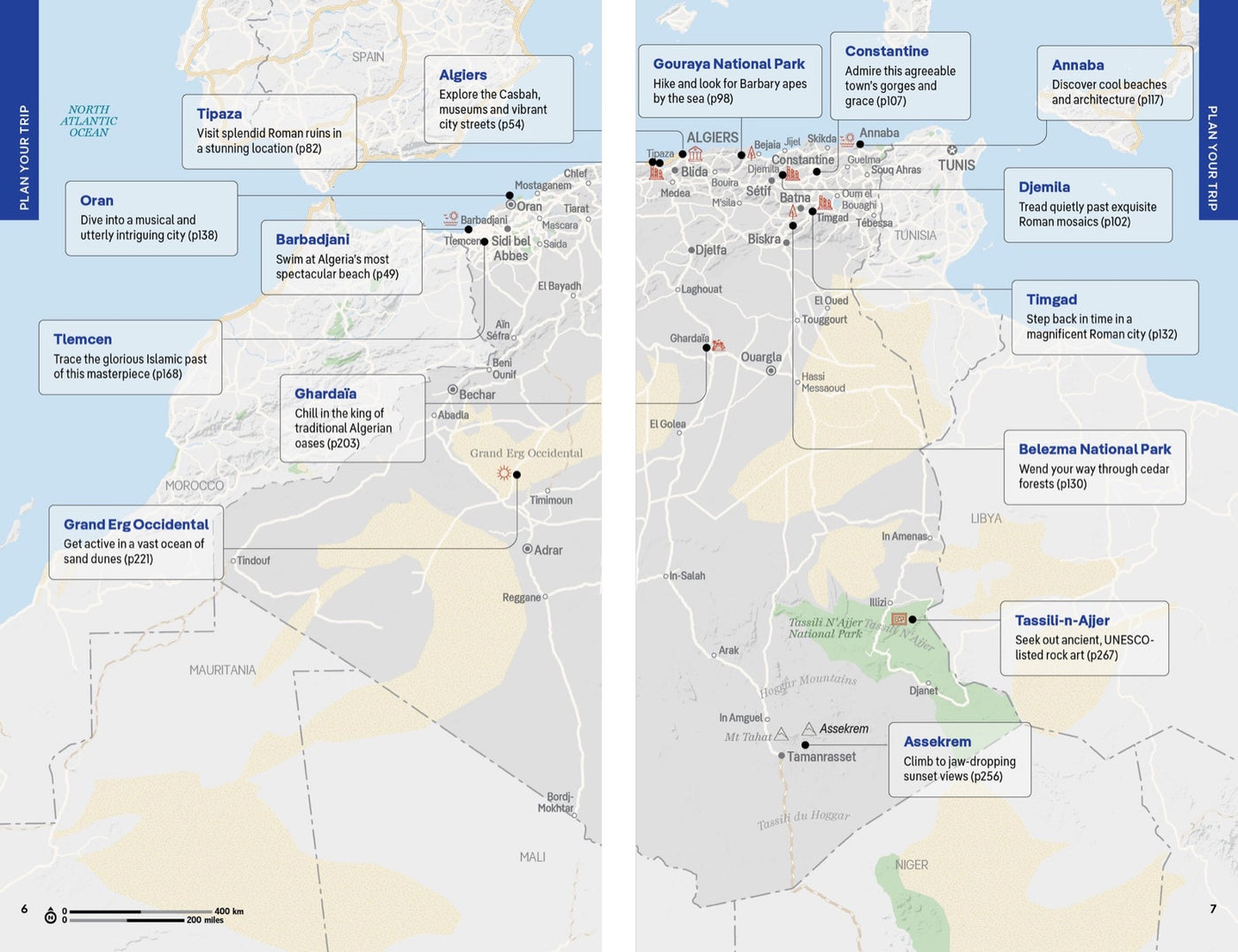 Lonely Planet Algeria inside page 3
