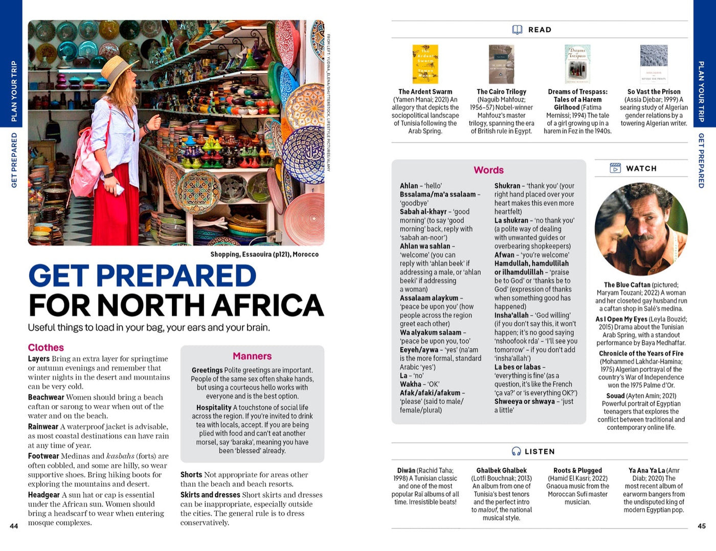 Lonely Planet North Africa inside page 9